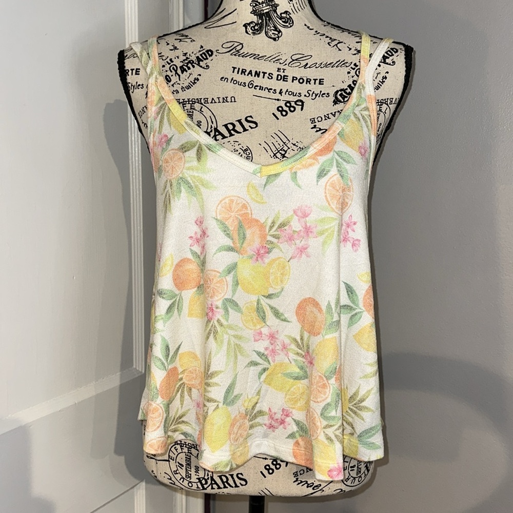 Z Supply In The Swing White Citrus Strappy Tank Top NWT - Picture 7 of 16